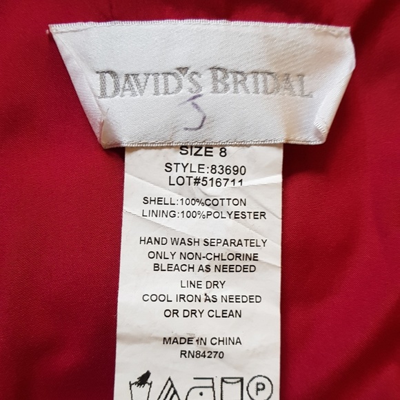 David's Bridal Wedding Party Dress - Picture 8 of 8